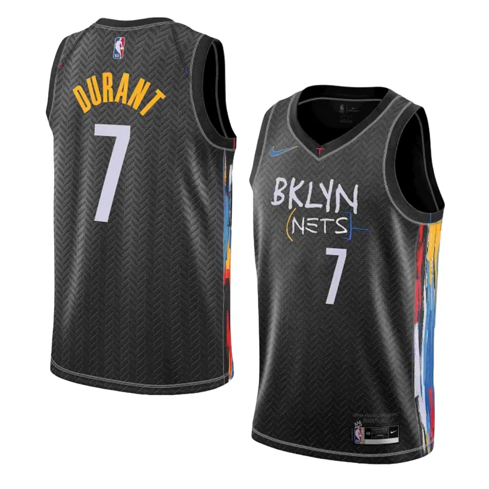 NIKE NBA BrooklynNets Kevin Durant ● Camiseta Brooklyn Nets Nike - Kevin Durant #7 Negra NBA -Sinergia