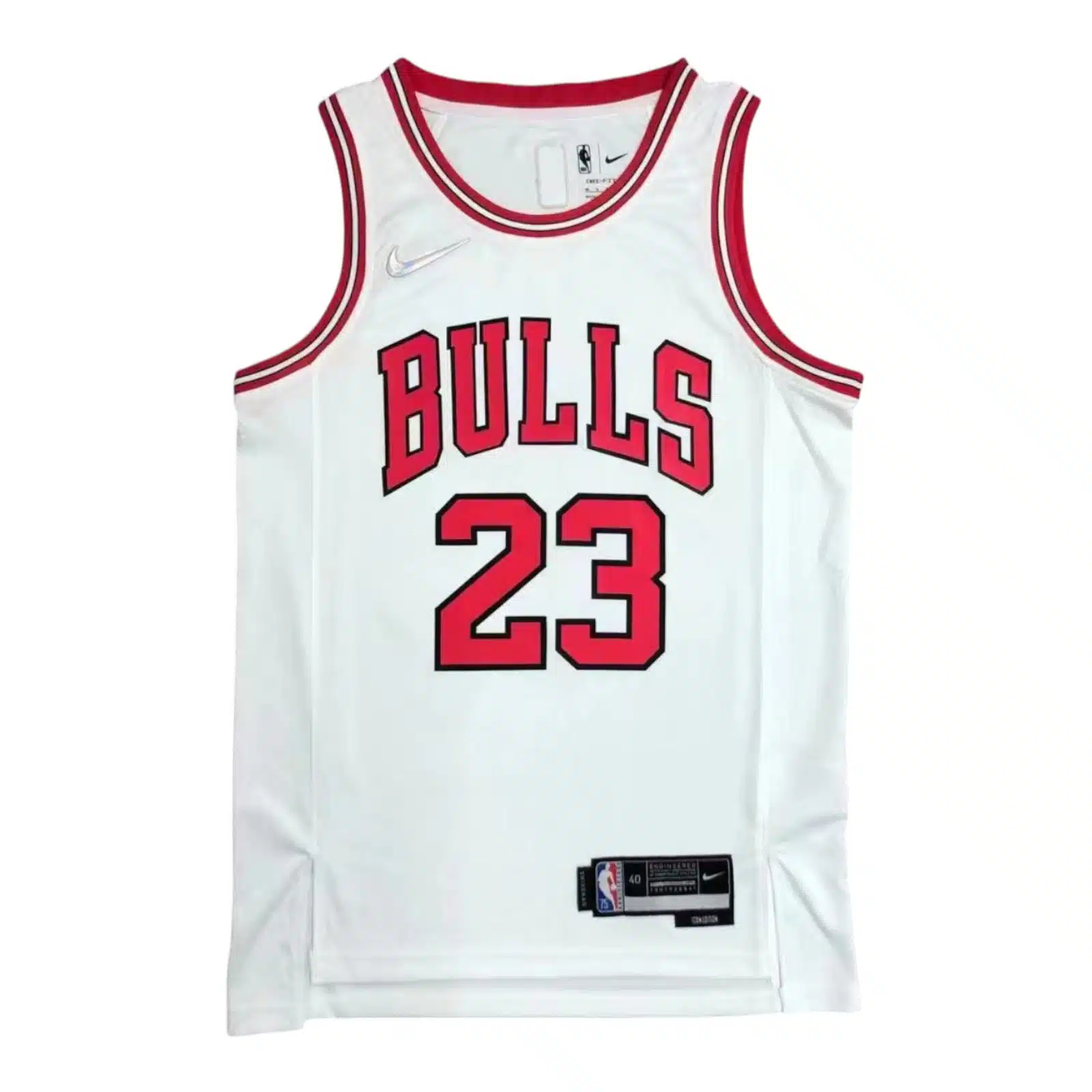 Camiseta Chicago Bulls Nike Michael Jordan #23 Blanca NBA