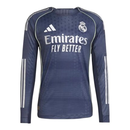 Camiseta Manga Larga Real Madrid Adidas Visita 25/26 - Versión Jugador