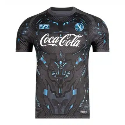 Camiseta de Entrenamiento SSC Napoli EA7 Negra - Versión Jugador