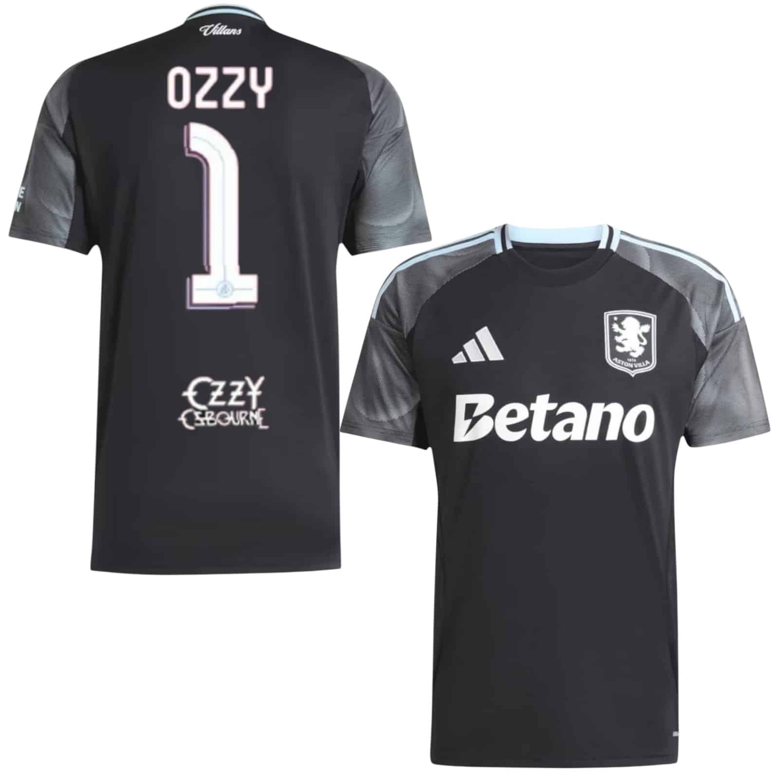 Maillot Aston Villa X Black Sabbath X Adidas - Édition Limitée - Neuf - Taille S