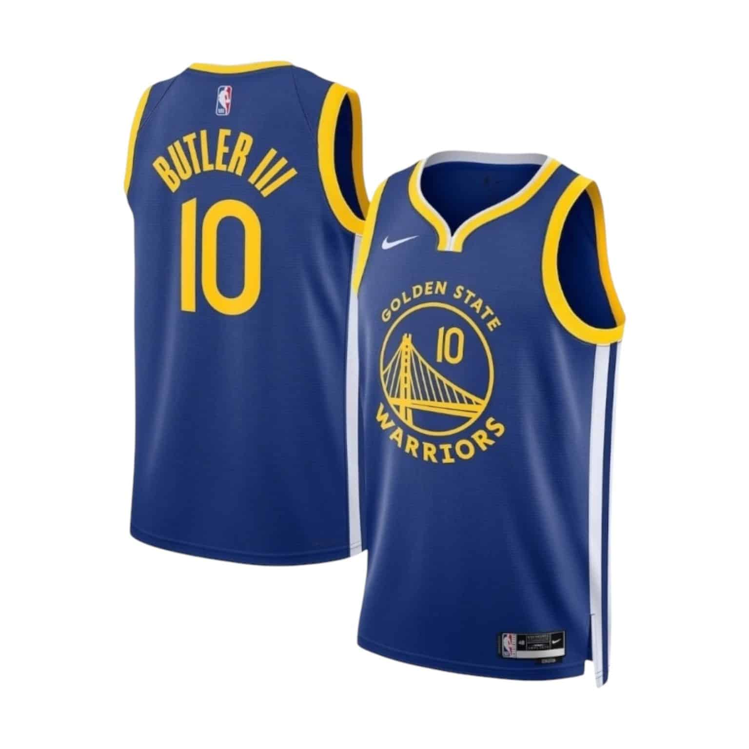 Camiseta Golden State Warriors Nike - Jimmy Butler III #10 Azul NBA ...
